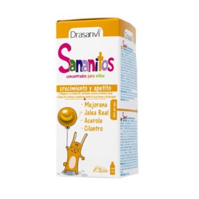 Sananitos Sirop Croissance et Appétit Sans Gluten 150 ml Drasanvi