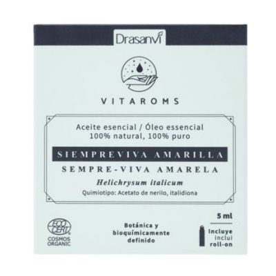 Ätherisches Öl der gelben Immortelle Ecocert Bio 5 ml Vitaroms Drasanvi