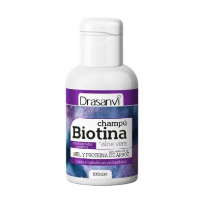 Biotin and Aloe Vera Shampoo for Dyed and Sensitive Hair 100ml Drasanvi