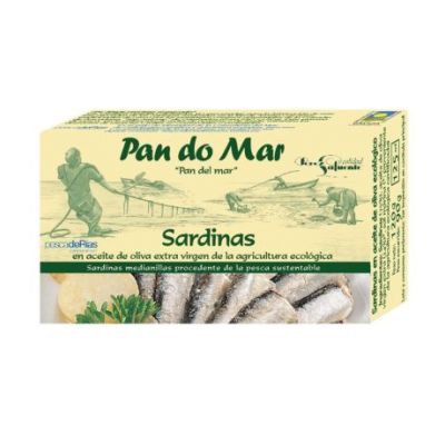 Sardines in Organic Olive Oil 120g Pan Do Mar