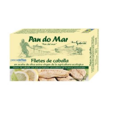 Mackerel Fillets in Eco Olive Oil 125g Pan Do Mar