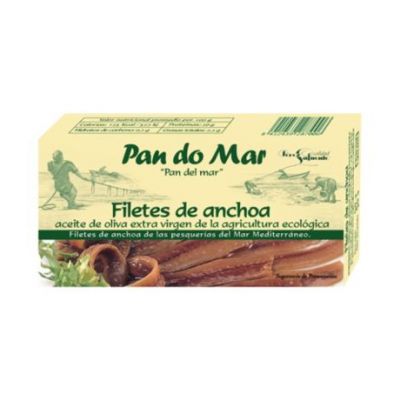 Anchovy Fillets in Olive Oil Gluten Free Eco 50g Pan Do Mar