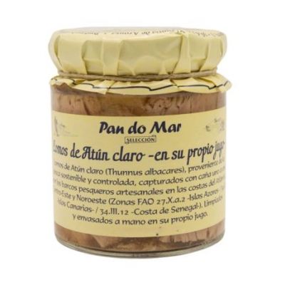 Longes de Thon Pâle dans son Jus Pot en Verre 250g Pan Do Mar