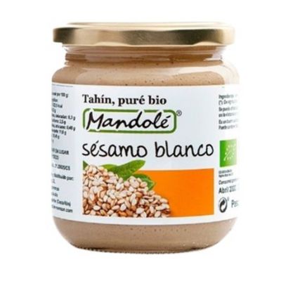Organic White Tahini Without Salt 325g Mandole