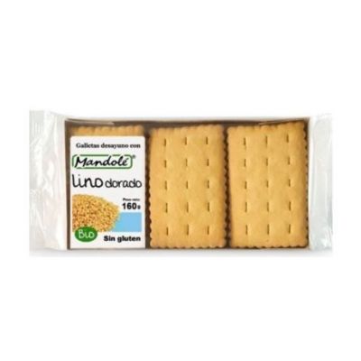 Biscotti da colazione al Lino Dorato Senza Glutine Bio 160g Mandole