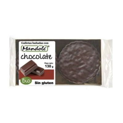 Bio Gluten-Free Chocolate Dipped Cookies 130g Mandole