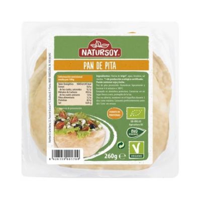 Pan de Pita Bio Vegan 4 Natursoy