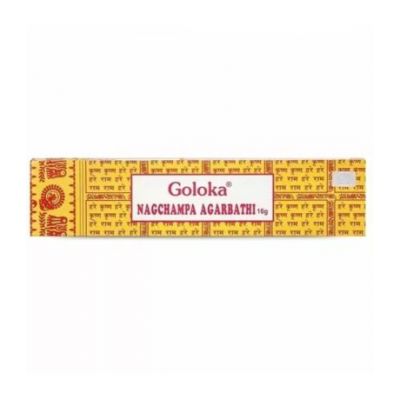 Encens Nagchampa Bâton Jaune Boite 16g Goloka
