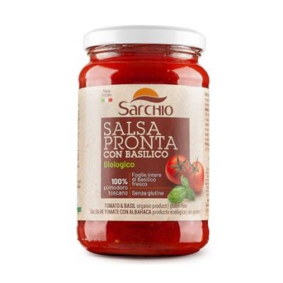 Eco Gluten-Free Basil Tomato Sauce 340g Sarchio