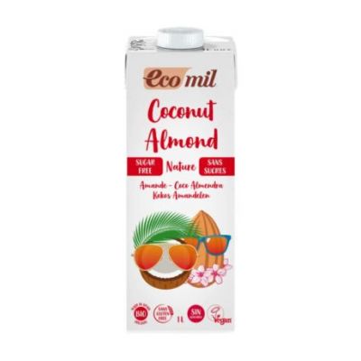 Almond Coconut Vegetable Drink Gluten Free Bio Vegan 6x1L Ecomil