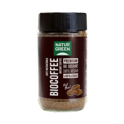 Biocoffee Cafe Soluble Bio Vegan 100g Natur Green