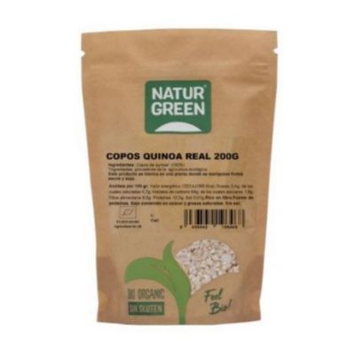 Real Organic Quinoa Flakes Doypack Gluten-Free Bio Vegan 200g Natur-Green