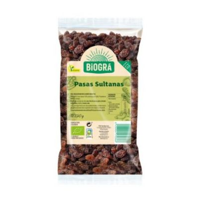 Organic Vegan Sultanas Raisins 250g Biogra