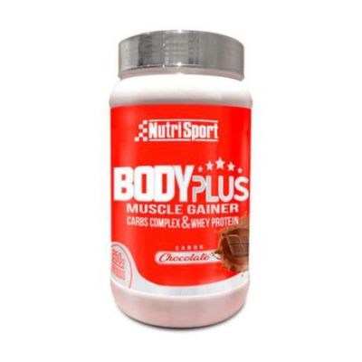 Bodyplus Muscle Gainer Sabor Chocolate Proteinas SinGluten 850g Nutri-Sport