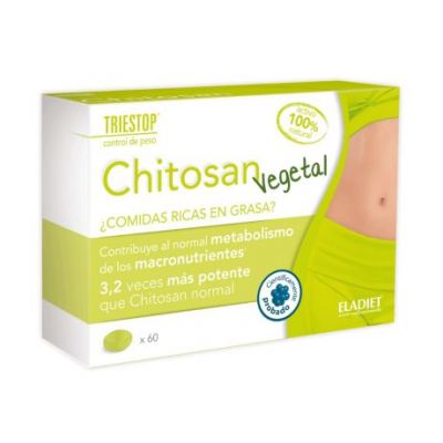 Triestop Chitosan Vegetal SinGluten 60comp Eladiet