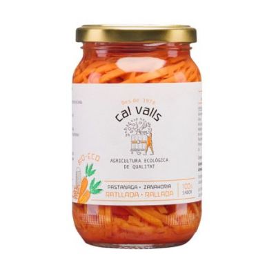 Grated Carrot Gluten Free Eco Vegan 345g Cal Valls