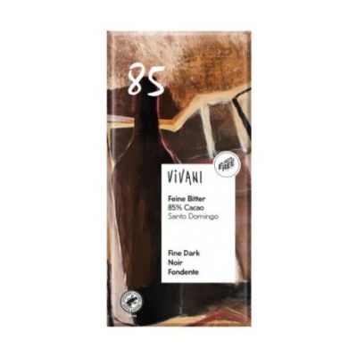 Chocolate Negro 85 Cacao con Azucar Integral Bio Vegan 100g Vivani
