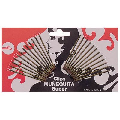 CLIPS DE POUPÉE AVEC BOULE DE BRONZE-c/60 doc