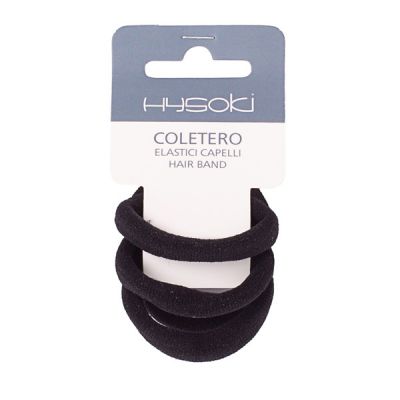 SUPPORT STYLE CAOUTCHOUC ÉLASTIQUE NOIR HYSOKI (5 UNITÉS)