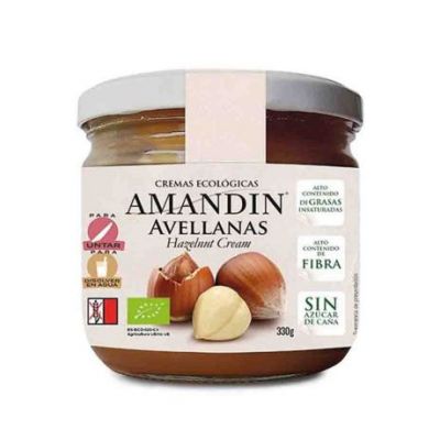 Crema de Avellanas SinGluten Eco Vegan 330g Amandin