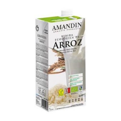 Bebida Vegetal de Arroz SinGluten Eco Vegan 6x1L Amandin