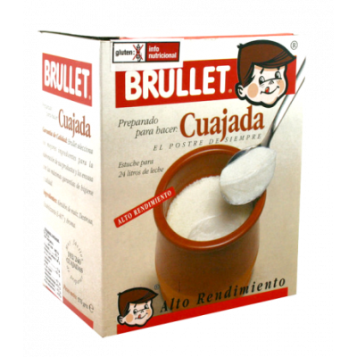 Preparado para Cuajada SinGluten 12 Sobres x 48g Brullet