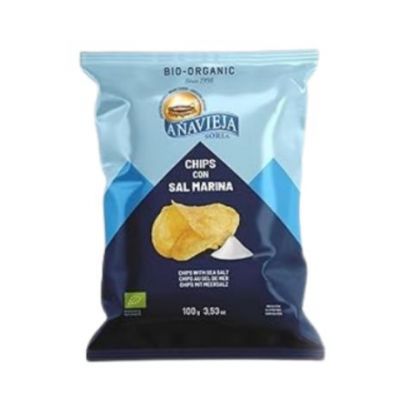 Potato Chips Sea Salt Gluten Free Bio 100g Añavieja