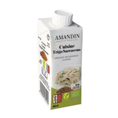 Cucina Crema Da Cucina Di Grano Saraceno Senza Glutine Eco Vegan 200ml Amandin