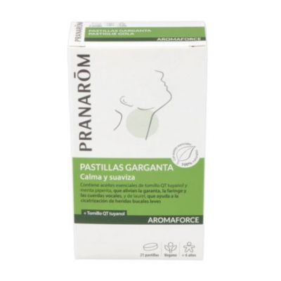 Pastillas Calmantes Garganta Vegan 21 Pranarom