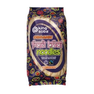 Nouilles Thaï Pad de Riz Brun Bio Sans Gluten 250g King Soba