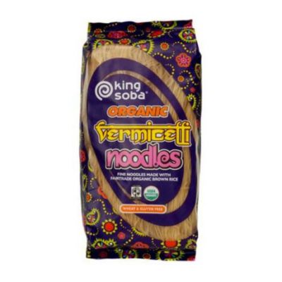 Nouilles Vermicelles De Riz Brun Bio Sans Gluten 250g King Soba