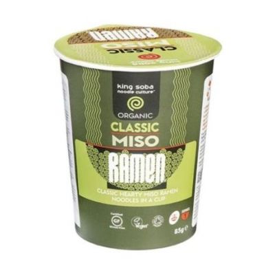 Organic Miso Ramen Soup Glass 85g King Soba
