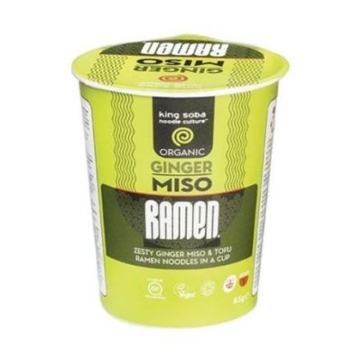 Verre à Soupe Ramen Miso Gingembre Bio 85g King Soba