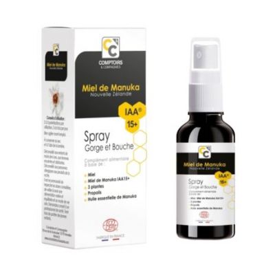 Spray Bucal Miel Manuka IAA-10 Propolis Bio 25ml Comptoirs  Compagnies