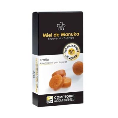 Pastillas de Miel de Manuka 8 Comptoirs  Compagnies