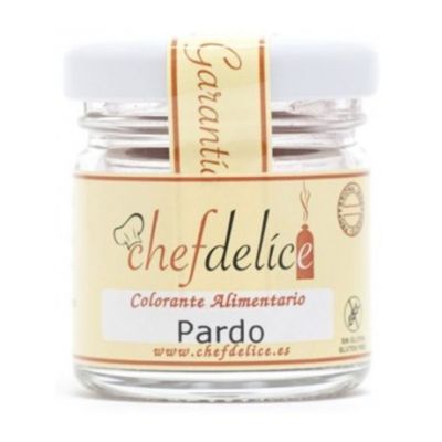 Colorante Pardo Polvo SinGluten Vegan 20g Chefdelice