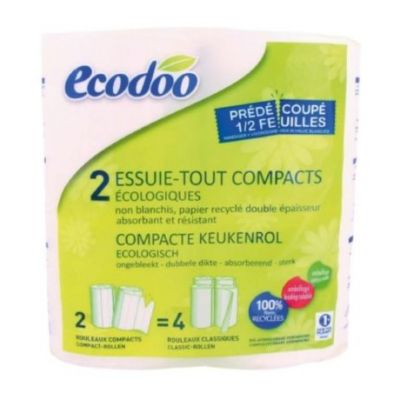 Carta da cucina compatta riciclata Eco 2 unità Ecodoo