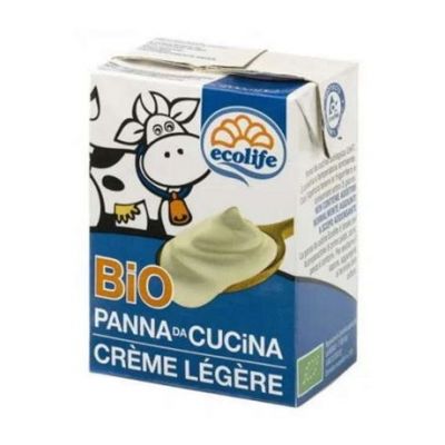 Organic Cow's Milk Cream for Cooking 200ml Ecolife