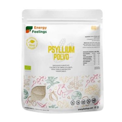 Psyllium Powder Gluten Free Eco Vegan 500g Energy Feelings