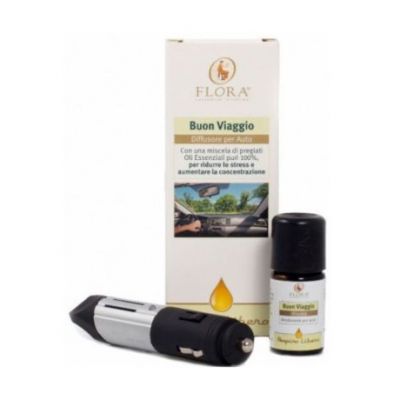 Diffuseur d'huiles essentielles pour voiture Bon Voyage 1 unité Flora