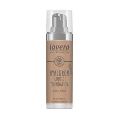 Maquillaje Fluido Hyaluron 05 Natural Beige Vegan 30ml Lavera