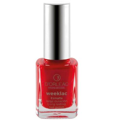 ESMALTE DE UÑAS WEEKLAC Nº10 D'ORLEAC-ROJO NACAR