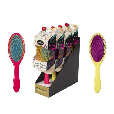 DENMAN TAMER TANGLE DISPLAY (2 PINK AND 2 YELLOW