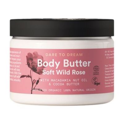 Beurre corporel éco-végétalien doux à la rose sauvage 150 ml Urtekram