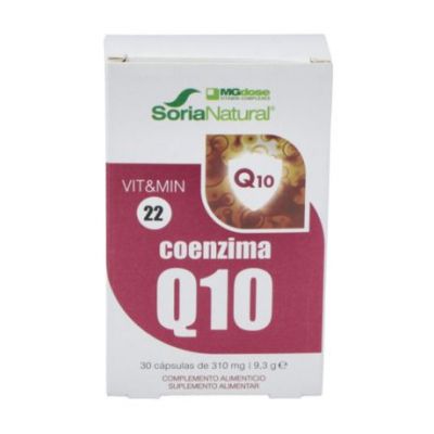 VitMin-22 Coenzyme Q10 310Mg Mgdose 30comp Soria Natural