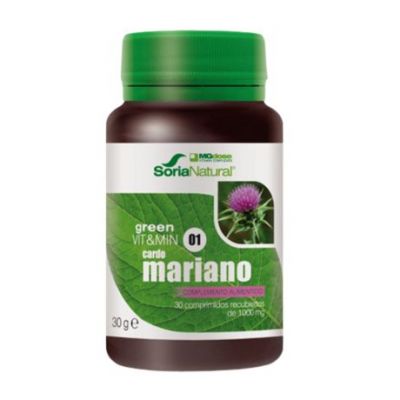 Green VitMin 01 Milk Thistle 30caps Soria Natural