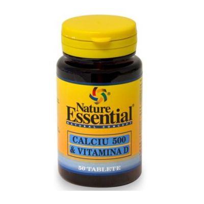Calcium 500 and Vitamin-D 500Mg 50comp Nature Essential