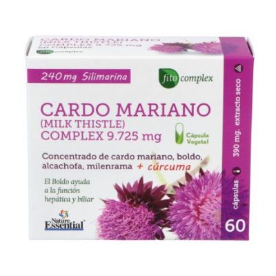 Complesso di cardo mariano 400Mg 60 capsule Natura essenziale