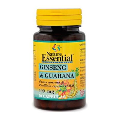Ginseng et Guarana 400Mg 50caps Nature Essential