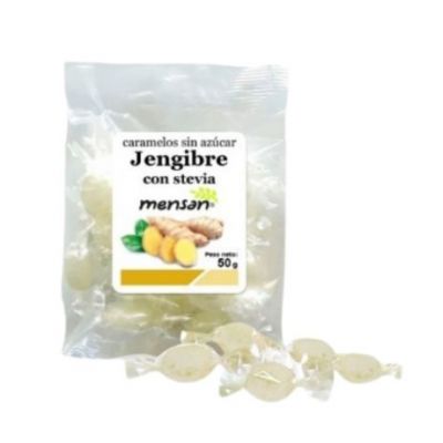 Caramelle allo zenzero senza zucchero 50g Mensan